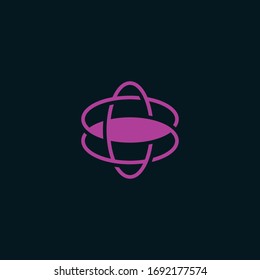 Abstract graphic vector illustration of two letters C and S