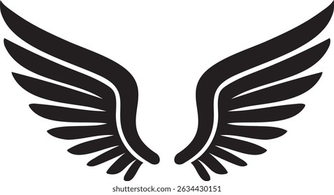 Abstract Graphic Vector Wings Art Design
