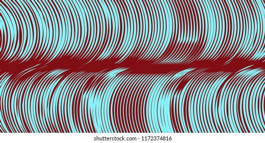 abstract graphic waves background in brown and blue