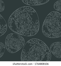 Resumen del patrón vectorial sin fisuras gráfico. Ornamento de escala de grises.