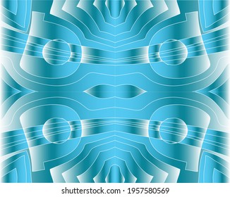 Abstract graphics with blue and white shapes. Use it for textures and illustrations.