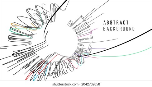 Abstract graphics composed of streamlines