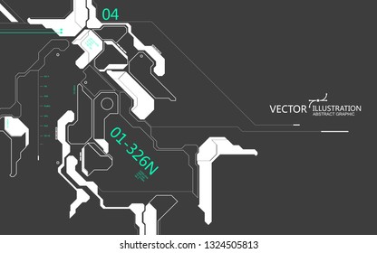 Abstract  graphics, futuristic concept lines, technological sense design.