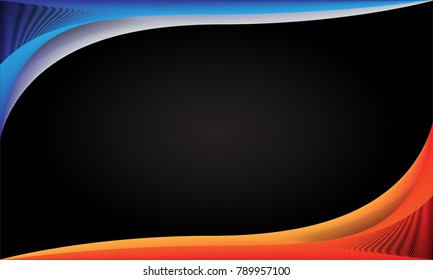 abstract graphics. Moving colorful lines of abstract background. The illusion of perspective.