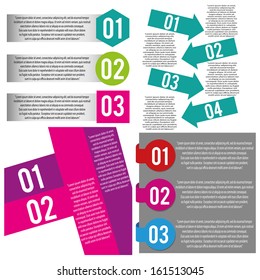 abstract graphics with some information on white background