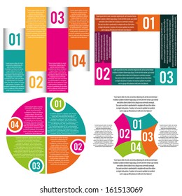 abstract graphics with some information on white background
