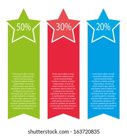 abstract graphics with some information on white background