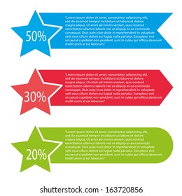 abstract graphics with some information on white background