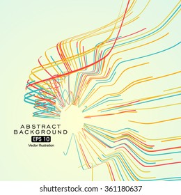 Abstract graphics, spring colors.