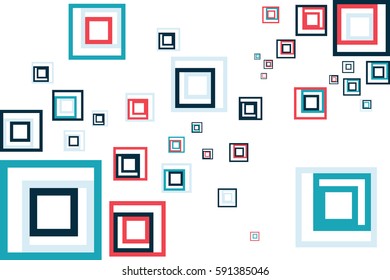 abstract graphics square boxes in colors
