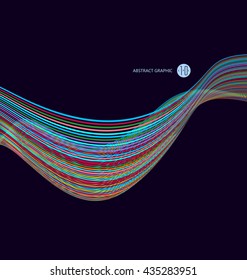 Abstract graphics, Technological sense vector illustration.