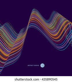 Abstract graphics, Technological sense vector illustration.