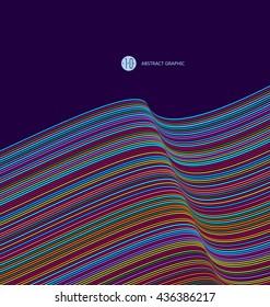 Abstract graphics, Technological sense vector illustration.