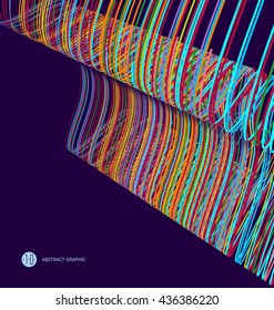 Abstract graphics, Technological sense vector illustration.