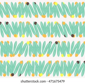 abstract grass with colorful dot design pattern background backdrop wallpaper. Vector image