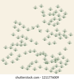 Abstract grass field pattern in garden 