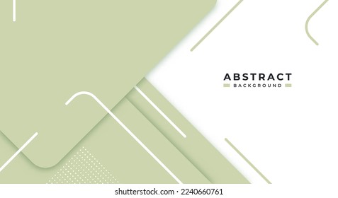 Abstract Grass Green Background Geometric Shape Paper Layers with Copy Space for Decorative web layout, Poster, Banner, Corporate Brochure and Seminar Template Design