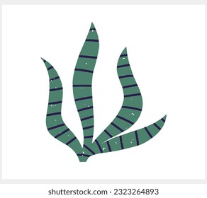 Abstract grass icon isolated. Hand drawn cartoon clipart Vector stock illustration. EPS 10