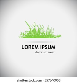 Abstract grass. Vector.