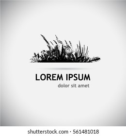 Abstract grass. Vector.