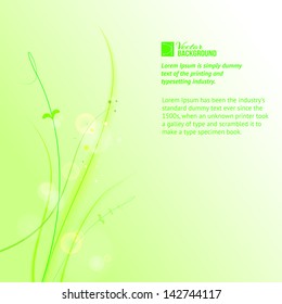 The abstract grass. Vector illustration.