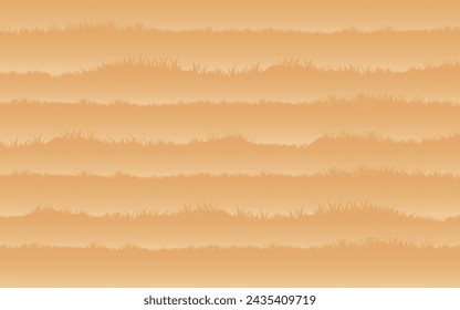 Abstract grassland blue background Illustration grass texture mountain curve line vector design for cover poster banner gift card book cover wallpaper web background