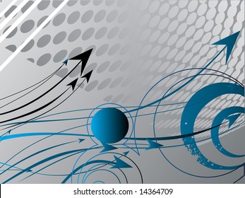 abstract gray background with arrow elements, wallpaper