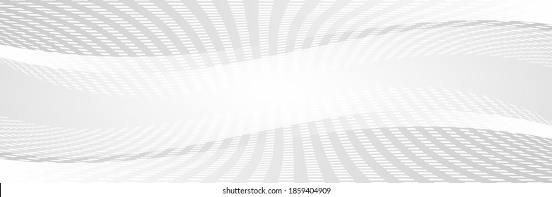 Abstract gray background, banner. Wavy shapes.