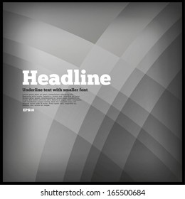 Abstract gray background with blending circles