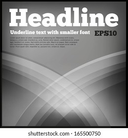 Abstract gray background with blending circles