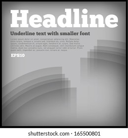 Abstract gray background with blending circles