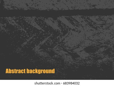 Abstract gray background, cement or concrete wall, and tire track. Vector illustration design for website template with copy space.