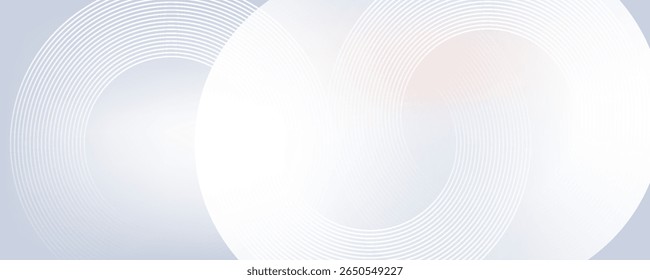 Abstract gray background with dynamic circle lines modern