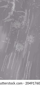 Abstract gray background with floral texture, irregularities, roughness, highlights and flashes. Vector illustration for web wallpapers, banners, backdrops and other design.