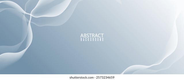 Abstract gray background with flowing lines for futuristic concept. Dynamic waves. suit for your design, banner, web, poster