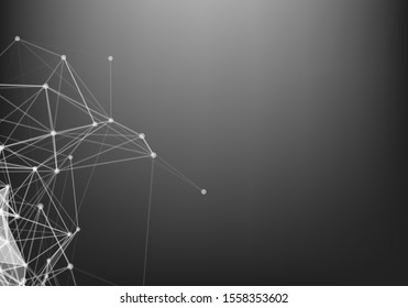 Abstract Gray background. Futuristic vector illustration. Technology background. Big data.