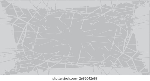 Abstract Gray Background with Geometric Lines and Textured Overl