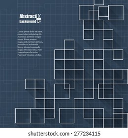Abstract  gray background with geometric pattern.  Eps10 Vector illustration