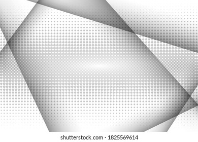 
Abstract gray background, geometric vector, halftone gray circles design and shadow