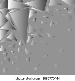 Abstract gray background, like shards of mirrors. Vector layout design for presentations banners, flyers, posters and invitations. Eps10