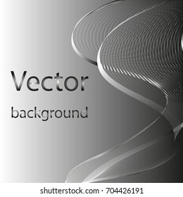 Abstract gray background with lines