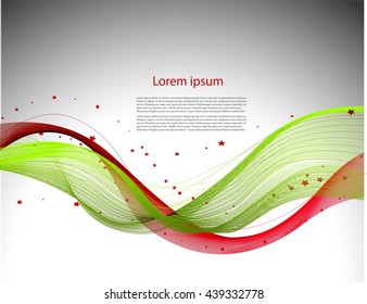 Abstract gray background with lines and stars