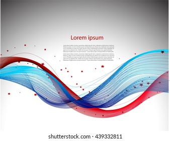 Abstract gray background with lines and stars