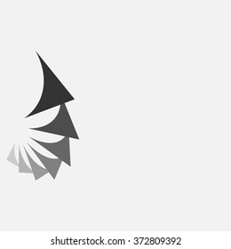 abstract gray background. logo for your company. outbox