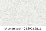 Abstract gray background with modern hand drawing topographic contour lines, creating an organic and minimalist design.