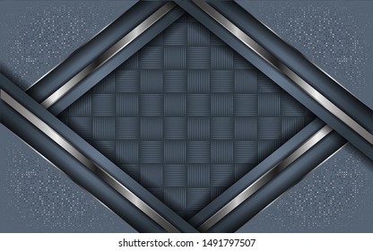 abstract gray background overlap layer with glitter 