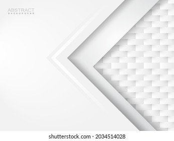 abstract gray background with paper cut texture and shadow
