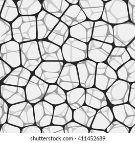 Abstract gray background with reticulated net. Vector illustration.