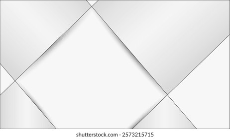 Abstract gray background, simple triangle shapes with square copy space 3d background for business, vector illustration.