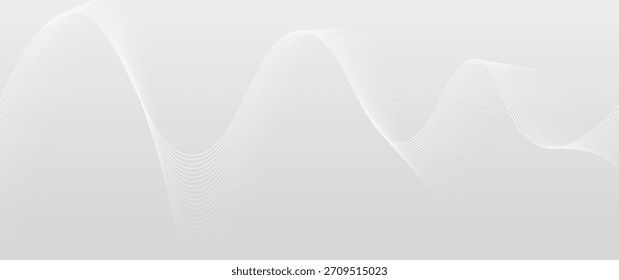 Fondo gris Abstractas con Formas curvas suaves y ondas de gradiente suave.